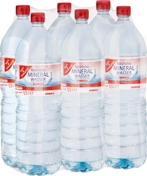 Gut & Günstig Mineralwasser Still 6x1,5l