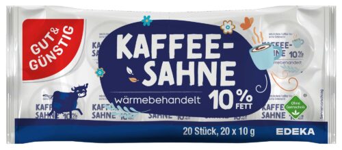 Gut & Günstig Kaffeesahne 10% 20x20g