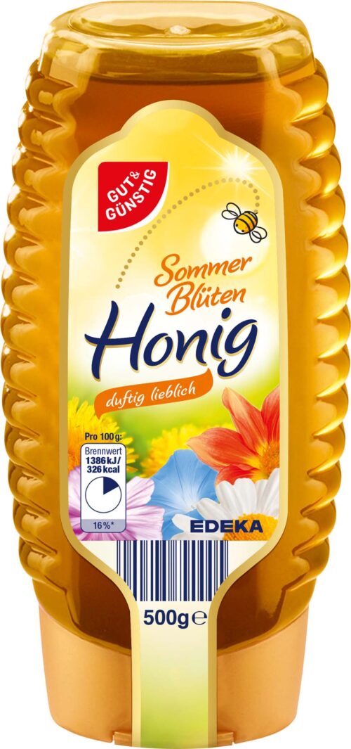 Gut & Günstig Sommer Blütenhonig flüssig Spender 500g