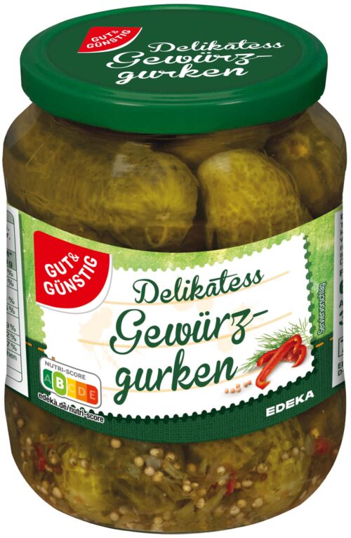 Gut & Günstig Delikatess Gewürzgurken 670g