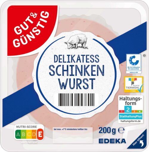 Gut & Günstig Schinkenwurst 200g