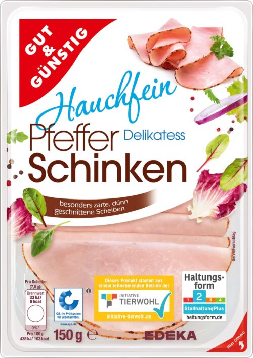 Gut & Günstig Pfeffer Schinken 150g