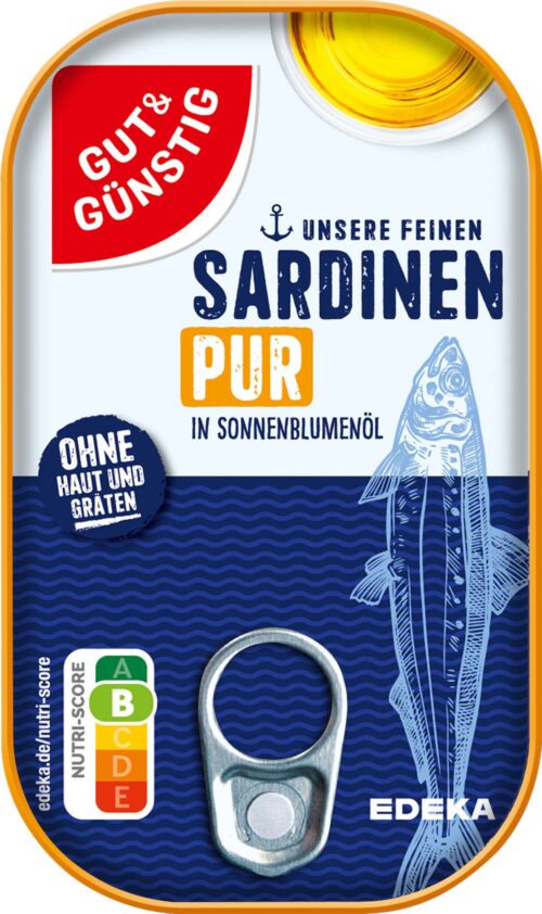 Gut & Günstig Sardinen Pur 125g