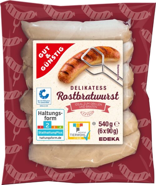 Gut & Günstig Rostbratwurst 6x90g