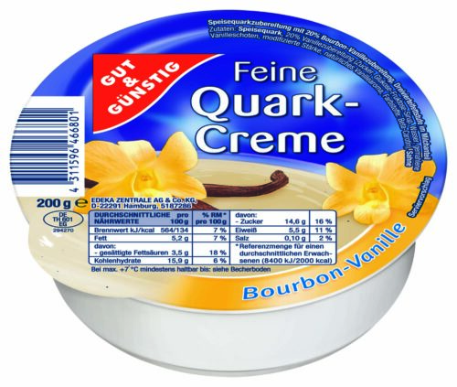 Gut & Günstig Quarkcreme Vanille 200g