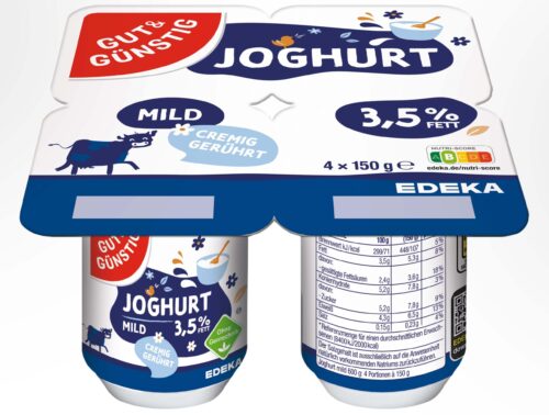 Gut & Günstig Joghurt Natur 3,5% 4x150g