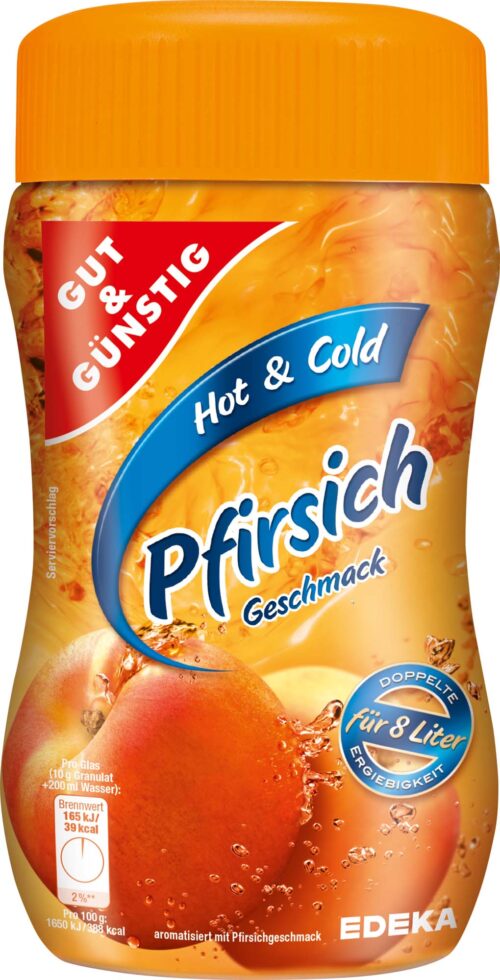 Gut & Günstig Pfirsich-Teegetränk 400g