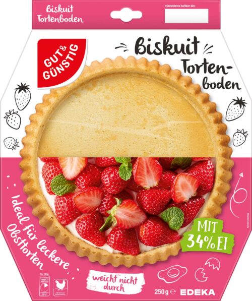 Gut & Günstig Biskuit Tortenboden 250g