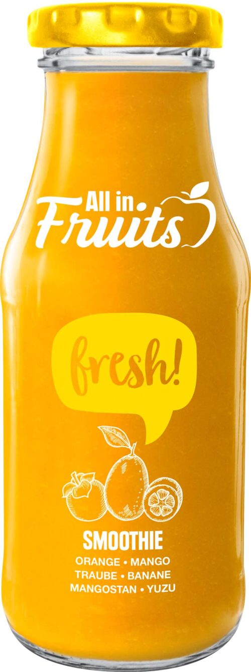 4311596614431 EDEKA Smoothie Orange-Mango-Traube-Banane-Mangostan-Yuzu 250ml