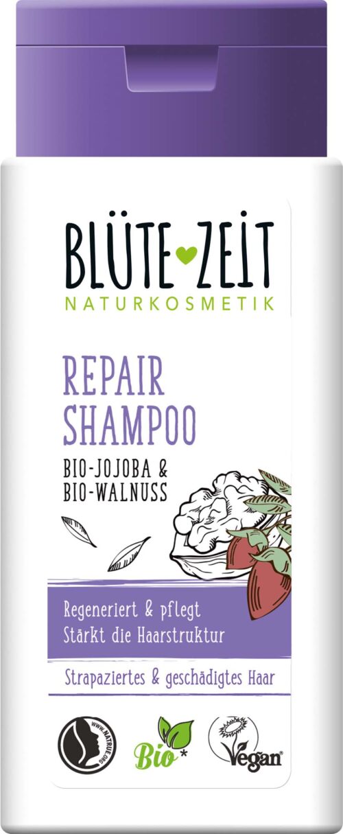BLÜTE-ZEIT Repair Shampoo Walnuss & Jojoba 200ml