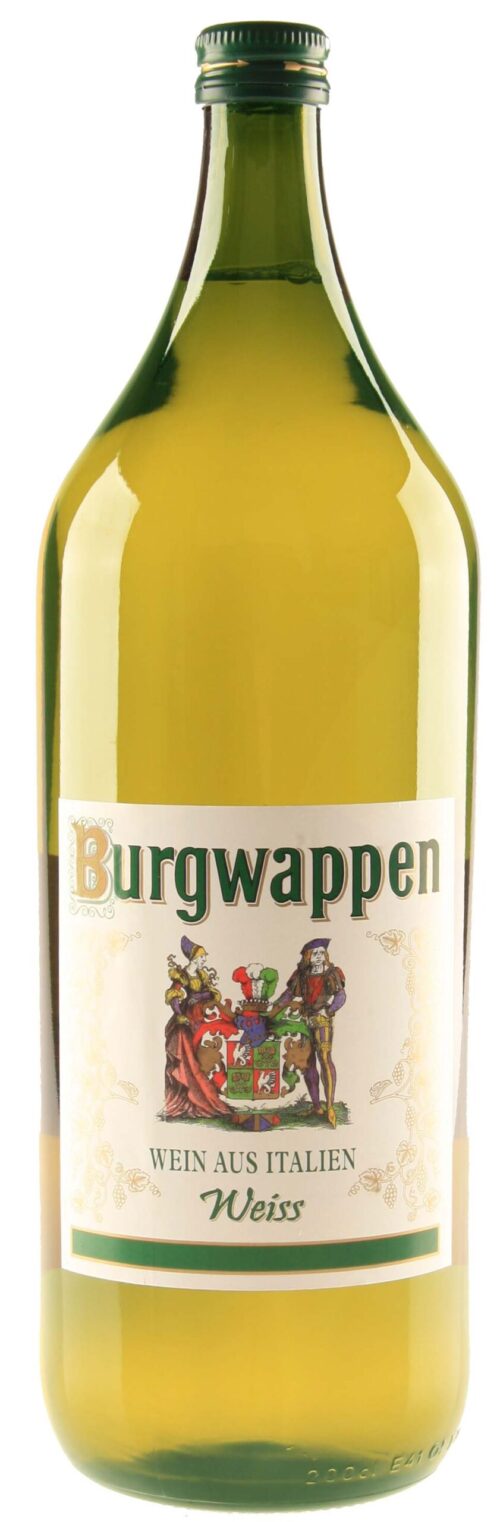 Burgwappen weiß Tafelwein trocken 2l