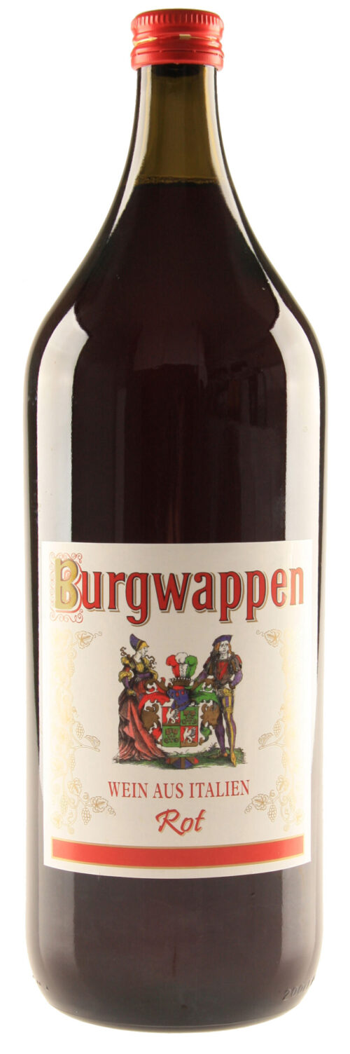 Burgwappen rot Tafelwein trocken 2l