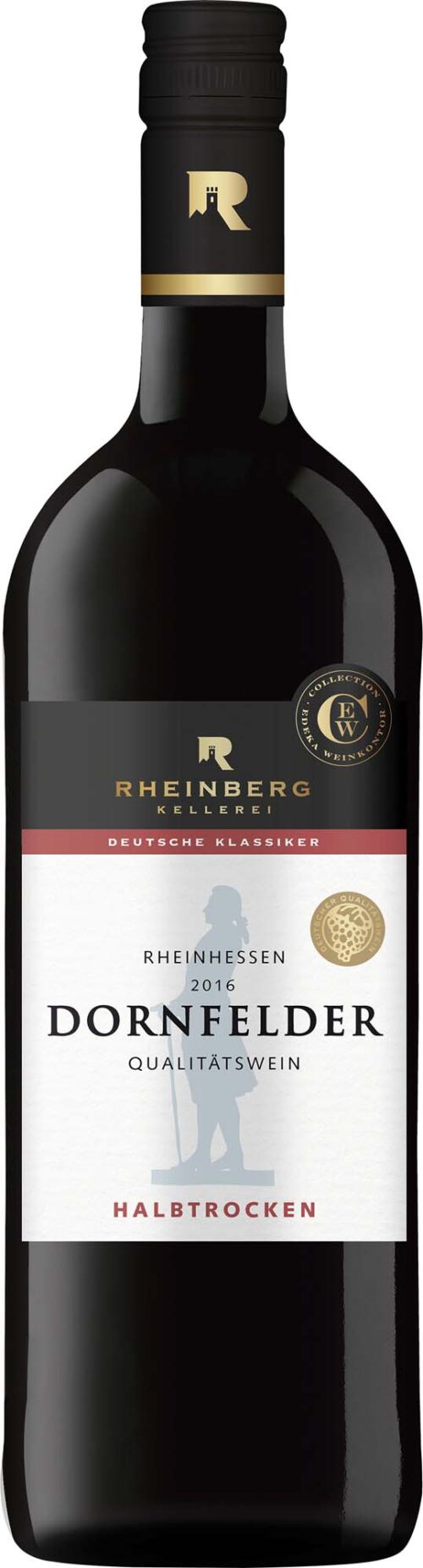 4311605480507 Rheinberg Kellerei Rheinhessen Dornfelder QbA halbtrocken 1l