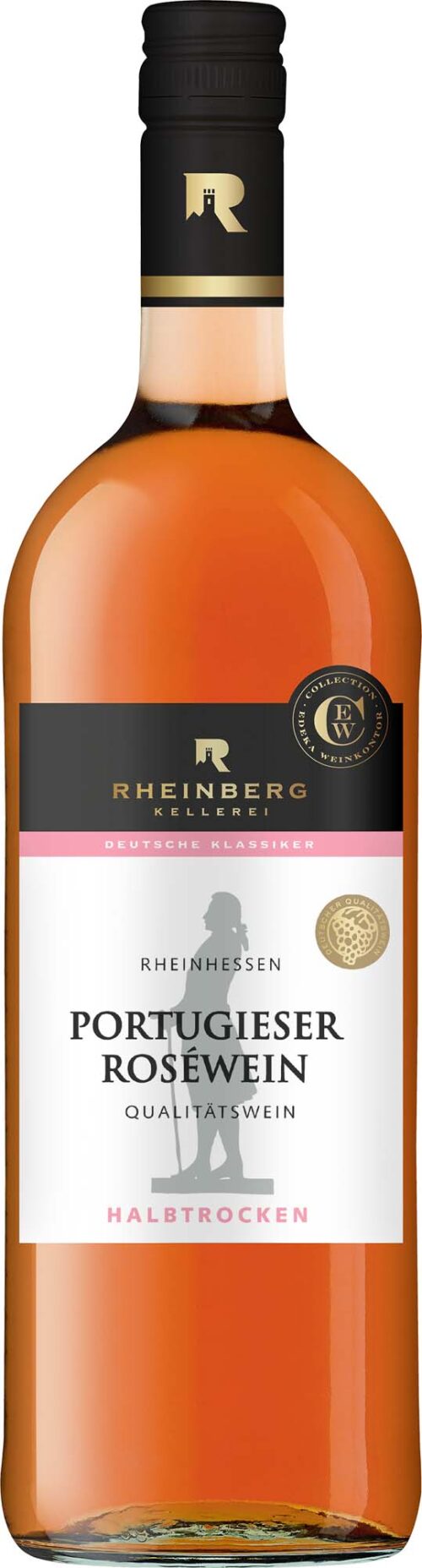 Rheinberg Kellerei Portugieser Rosewein Rheinhessen QbA halbtrocken 1l