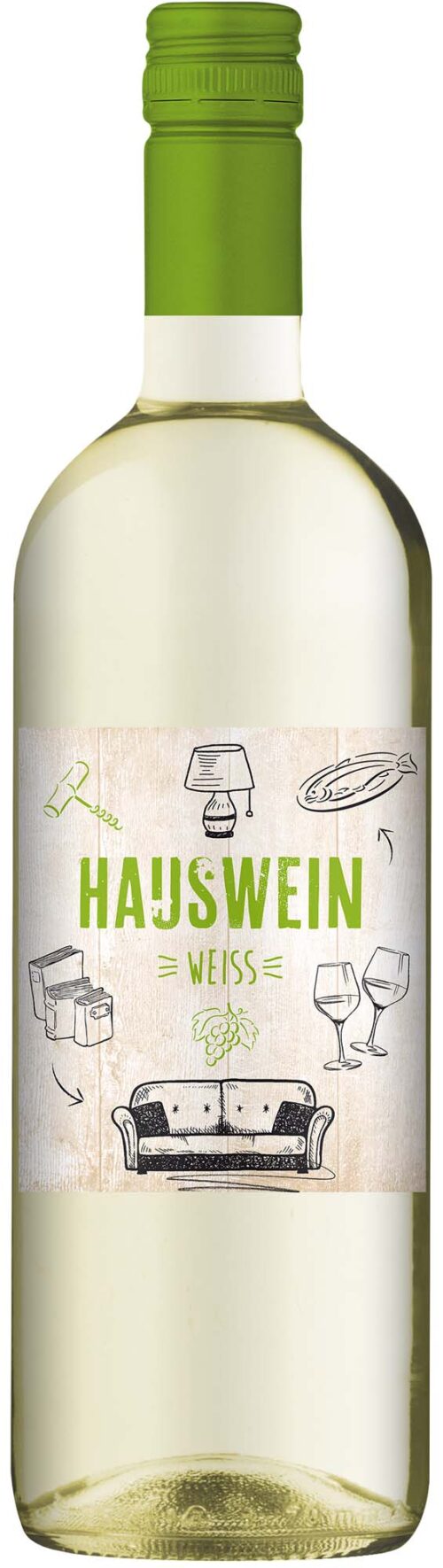 4311605491169 Hauswein weiss Pfalz QbA halbtrocken 1l