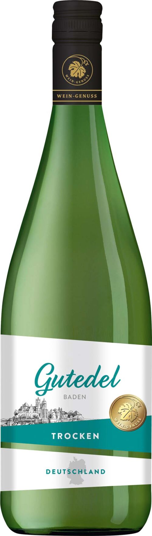 Wein-Genuss Gutedel Baden QbA trocken 1l