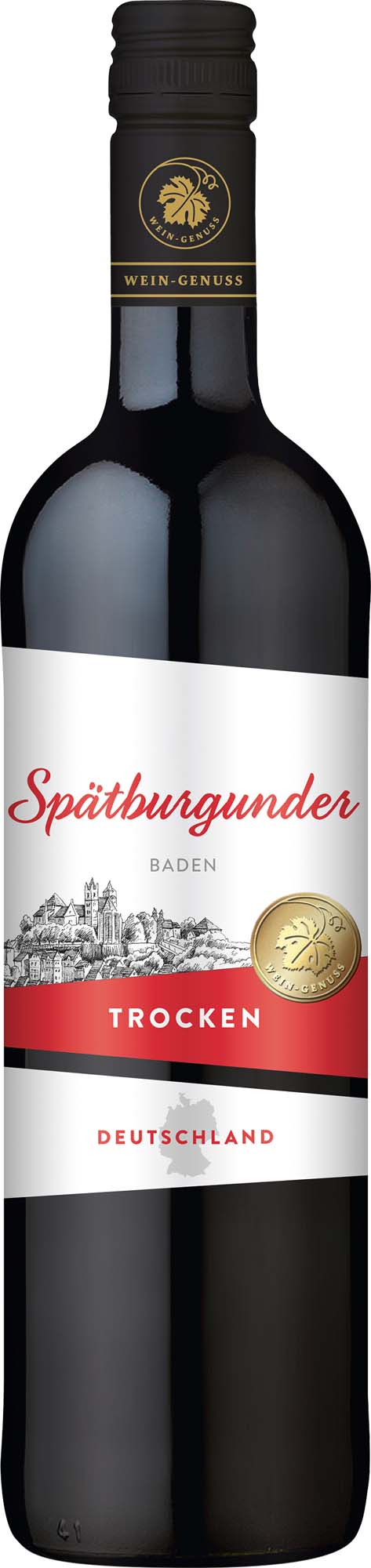 Wein-Genuss Baden Spätburgunder QbA trocken 0,75l