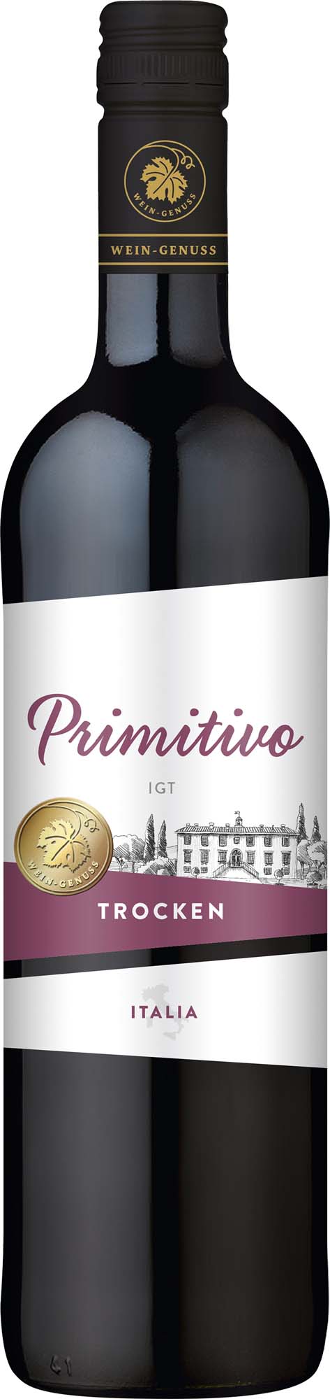 Wein-Genuss Primitivo Puglia trocken IGT 0,75l