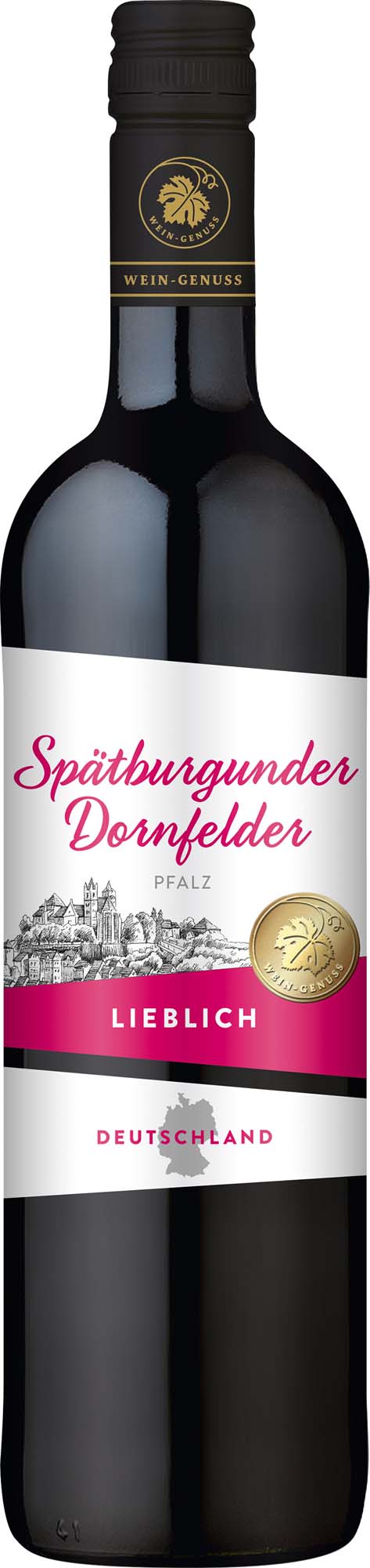 Wein-Genuss Spätburgunder Dornfelder Rheinhessen QbA lieblich 0,75l