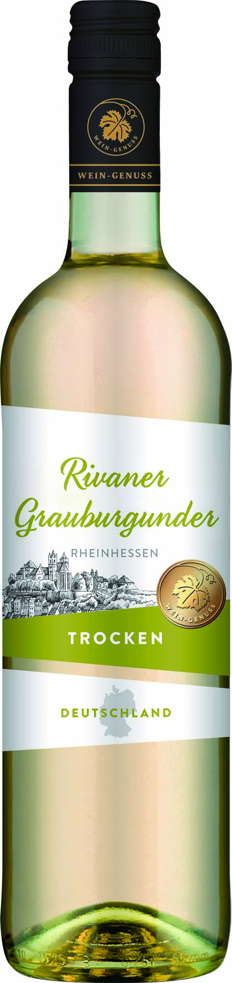 Wein-Genuss Rheinhessen Rivaner Grauburgunder trocken QbA 0,75l