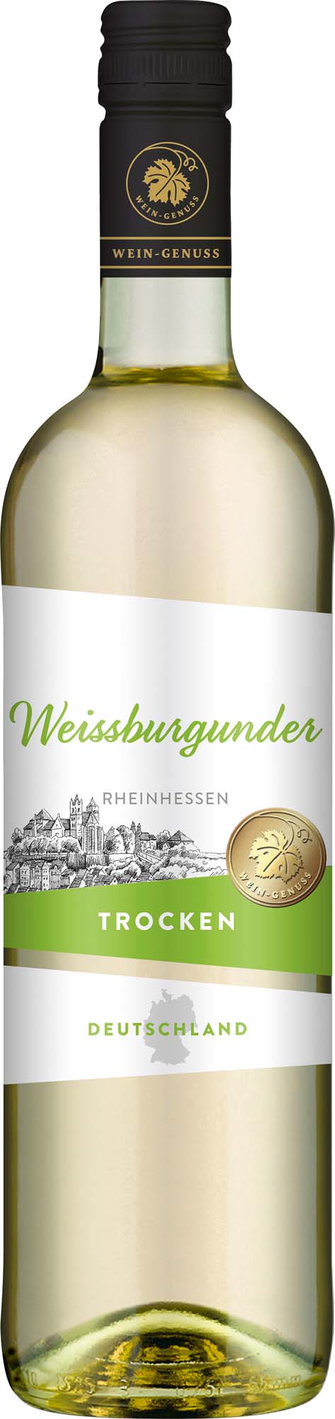 Wein-Genuss Weissburgunder Rheinhessen QbA trocken 0,75l