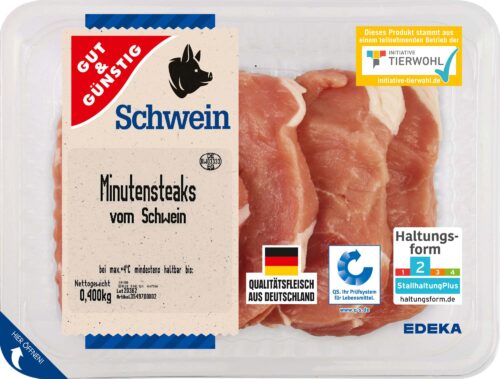 Gut & Günstig Schweine Minuten-Steak 400g