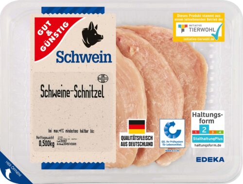Gut & Günstig Schweine Schnitzel 4ST 500g
