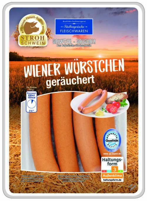 Stroh-Schwein Wiener Würstchen 200g