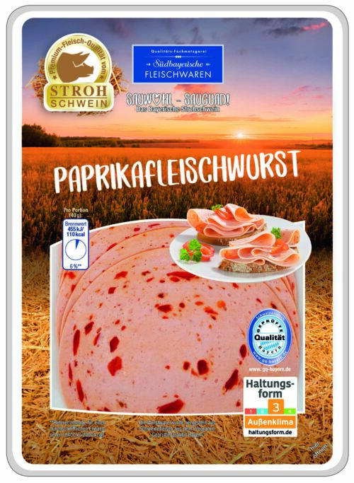 Stroh-Schwein Paprikafleischwurst 80g
