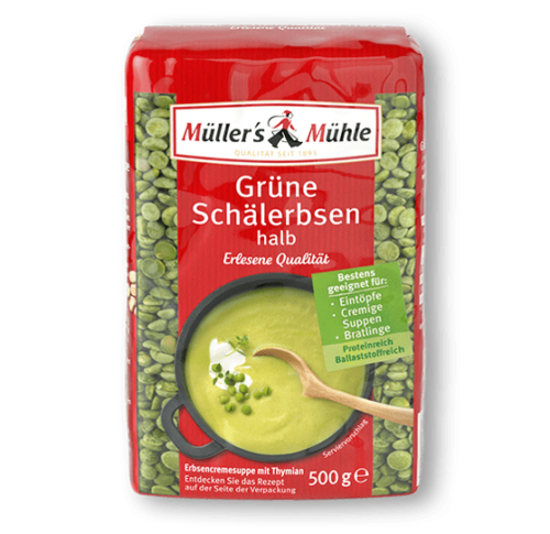 Müller's Mühle grüne Schälerbsen 500g