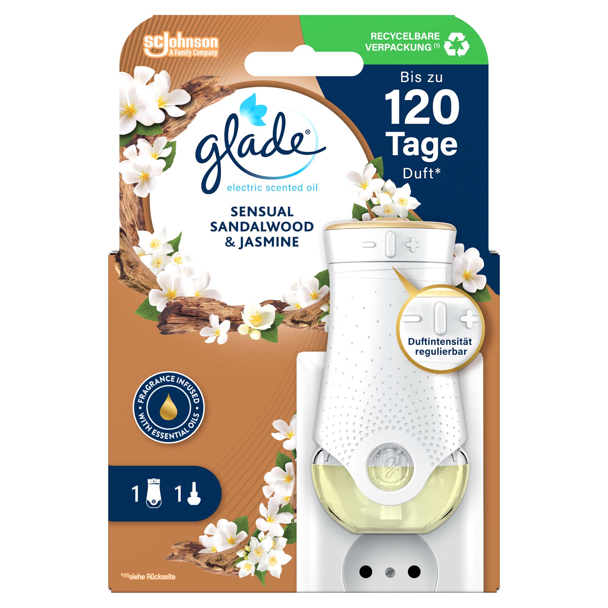 Glade Duftstecker Sensual Sandalwood & Jasmine 20 ml