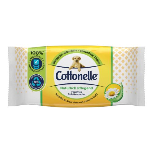 Cottonelle Feuchtes Toilettenpapier Kamille & Aloe Vera NF 42 Stück
