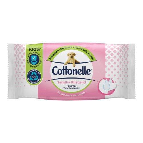 Cottonelle Feuchtes Toilettenpapier Sensitiv Pflege 42 Stück