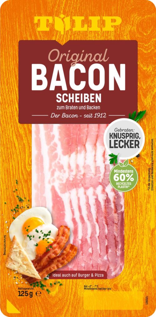 Tulip Bacon mild geräuchert 125g