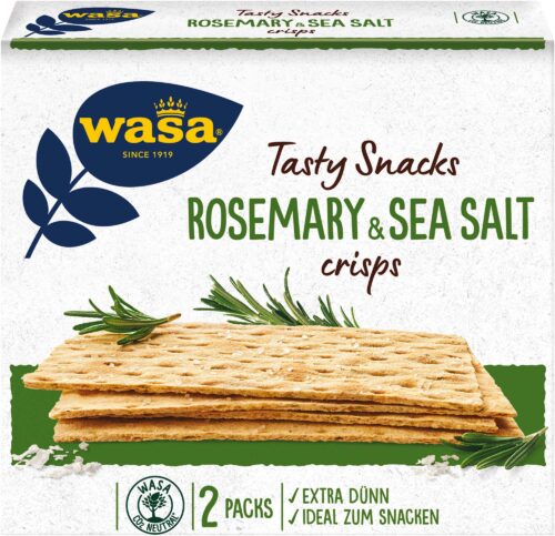 Wasa Delicate Crisp Rosemary & Sea Salt 190g