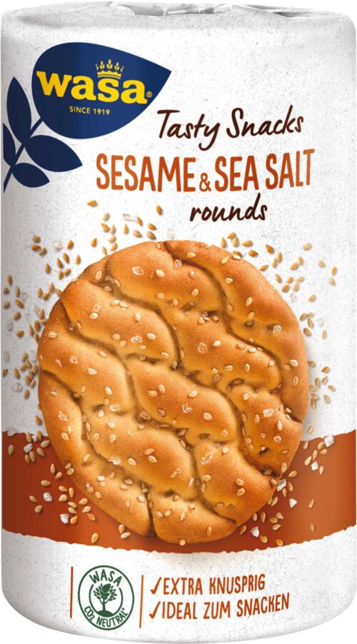 Wasa Delicate Rounds Sesame & Sea Salt 235g
