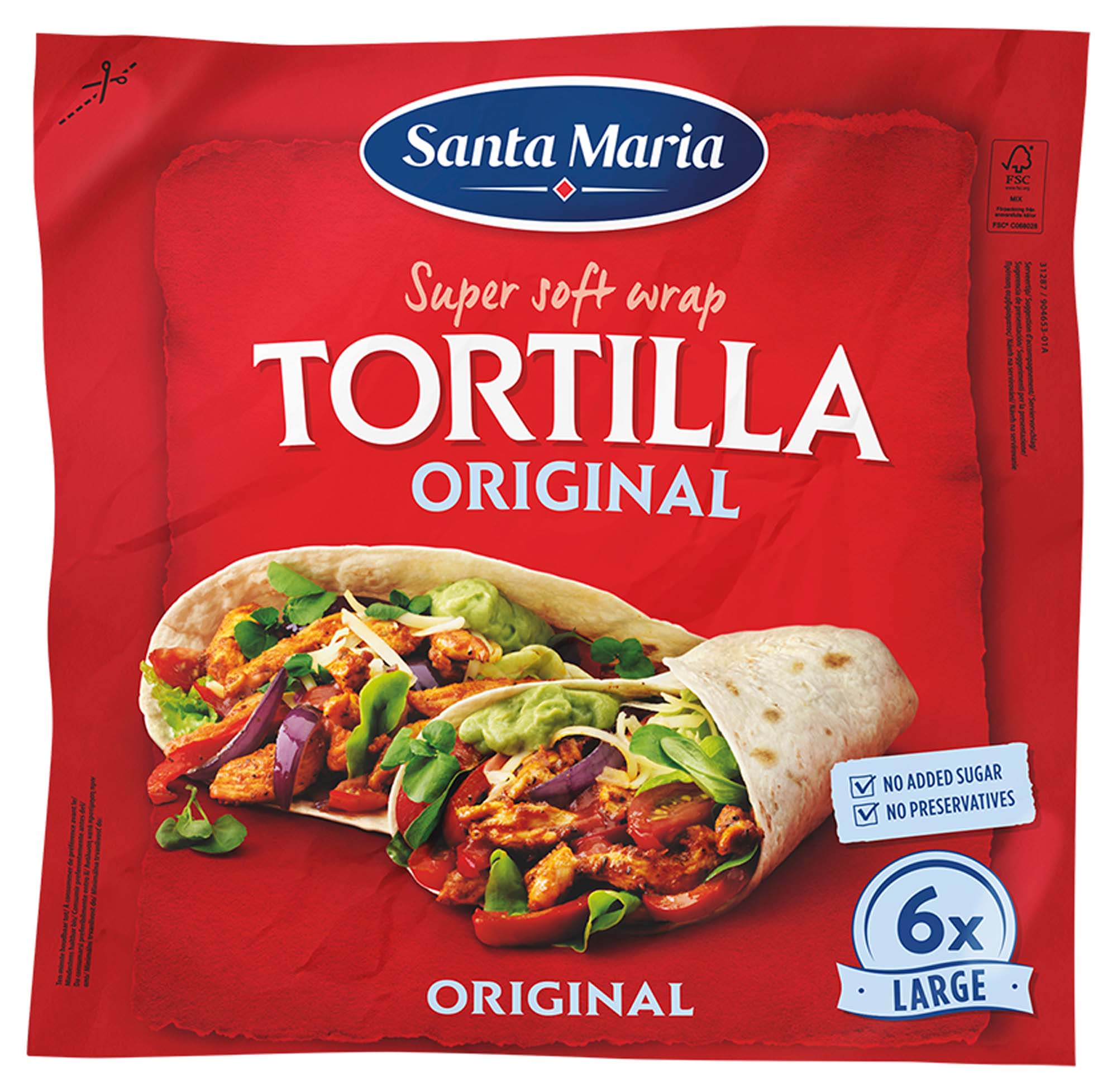 Santa Maria Tortilla Wraps Original 371g - Olial