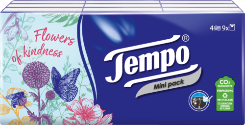 Tempo Taschentücher Mini Pack 9x5ST