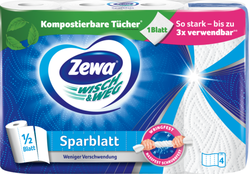 Zewa Wisch & Weg Sparblatt 4x74Blatt
