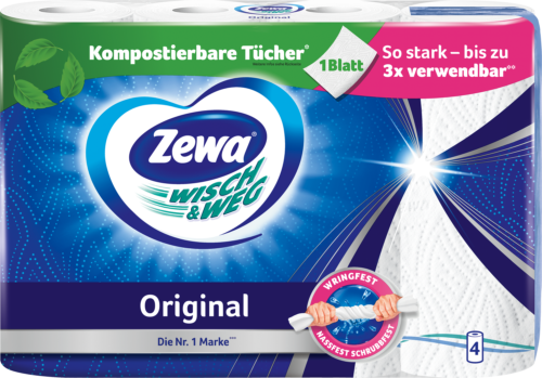 Zewa Wisch & Weg Original 4x45 Blatt