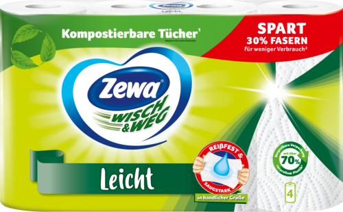 Zewa Wisch & Weg Leicht 4x48Blatt