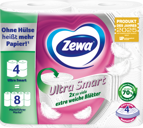 Zewa Ultra Smart Toilettenpapier 4lagig 4x280 Blatt