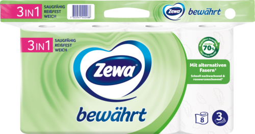 Zewa Bewährt 3lagig 8x150 Blatt