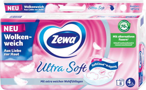 Zewa Ultra Soft Toilettenpapier 4lagig 8x150 Blatt
