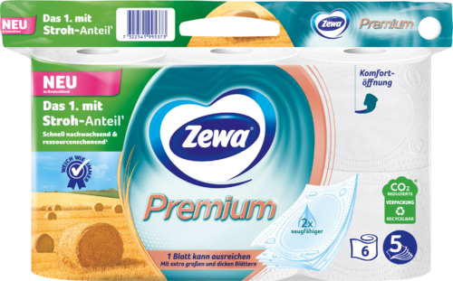 Zewa Premium Toilettenpapier 5lagig 6x110Blatt