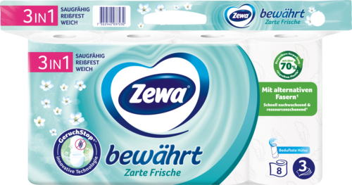 Zewa Bewährt Lufterfrischer 3lagig 8x150 Blatt