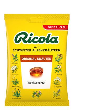 Ricola Original Kräuterzucker ohne Zucker 75g