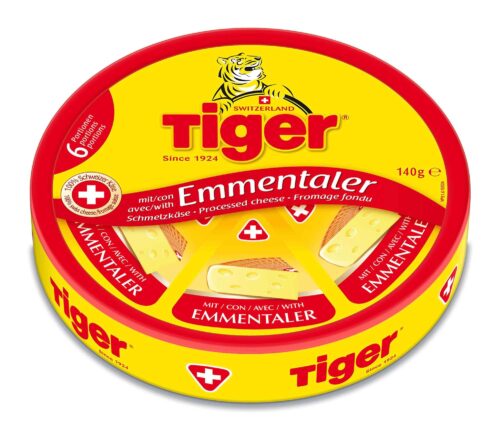 Tiger Emmentaler 6/6 Schmelz Käse 45% 140g