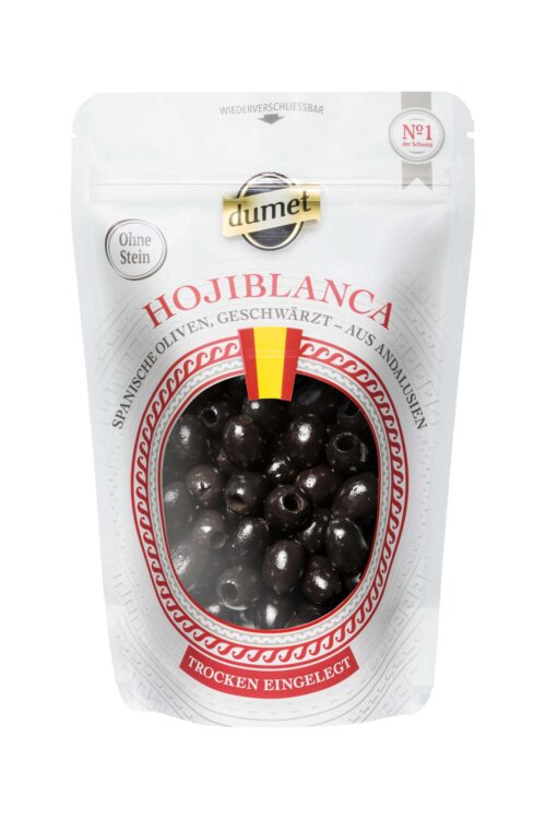 Dumet Hojiblanca Oliven schwarz ohne Stein 150g