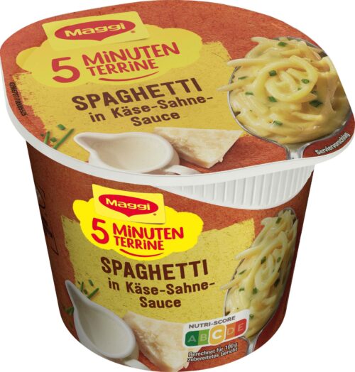 7613031437870 Maggi 5 Minuten Terrine Spaghetti in Käse Sahne Sauce 62g